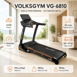 Volksgym VG-6810 Treadmill Qaçış Trenajoru (Беговой)