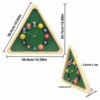 Wooden Billiard Pool Ball Clock 14 Inch Triangle - Image 4