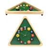 Wooden Billiard Pool Ball Clock 14 Inch Triangle - Image 2