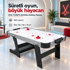 Air Hockey Table SUA-7236FE Stolüstü Xokkey Masası
