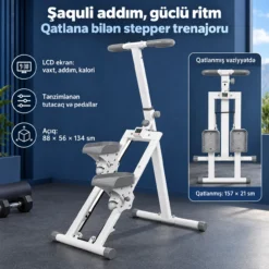 Foldable Vertical Stepper Stair Climber Machine