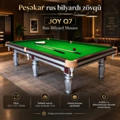 Joy Silver 9FT Pool Table Bilyard Masası (Бильярдный Стол)