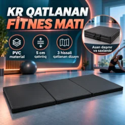 KR Qatlanan Fitness Mat (Foldable Yoga Mat)