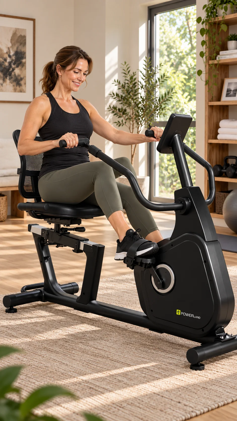 PowerLand YK-B1902R Recumbent Bike - Image 2