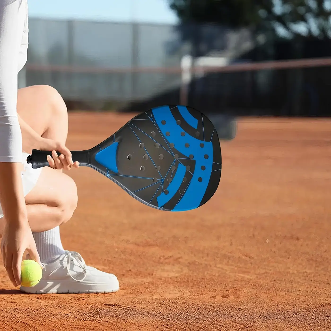 SERENABLE Padel Racket Plastic Non Slip Outdoor Sports Padel Raketi - Image 2