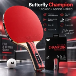 Team Butterfly Champion Table Tennis Stolüstü Tennis Raketi