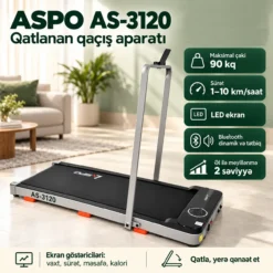 ASPO AS-3120 Walking Pad Mini Qaçış Aparatı