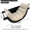 Banana Rocking Chair Simple Solid Wood Recliner Yellənən Kreslo - Image 5
