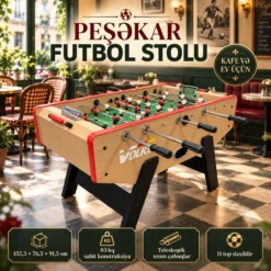 Cafe Wood Stolüstü Futbol Masası Foosball