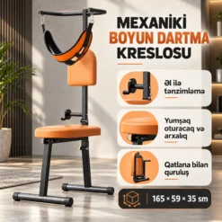 Cervical Neck Traction Chair Decompression Device Mexaniki Boyun Dartma Kreslosu