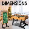 HLC 4 FT Qatlanan Stolüstü Futbol Masası Foosball – Ailəvi Əyləncə üçün - Image 5