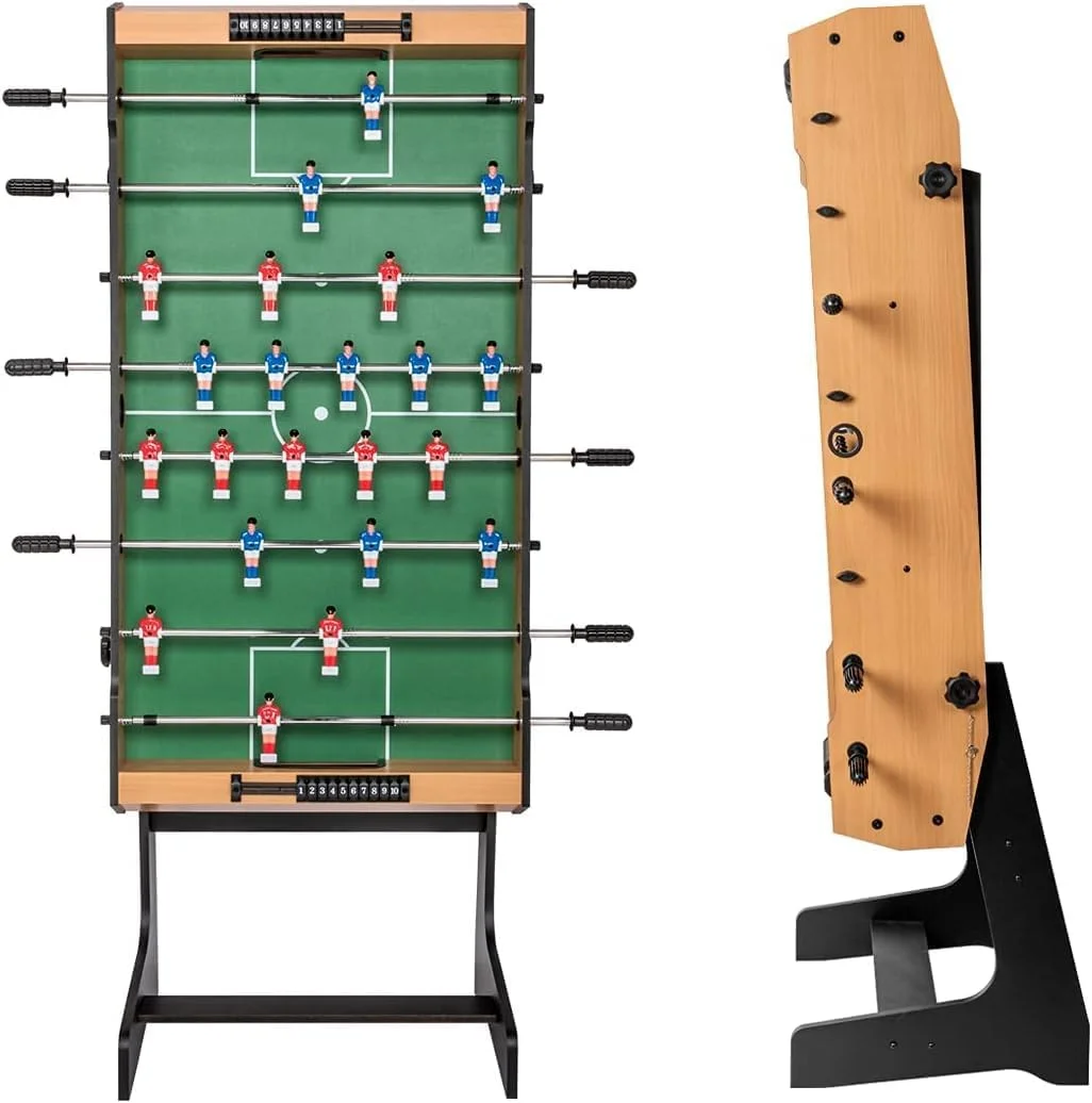 HLC 4 FT Qatlanan Stolüstü Futbol Masası Foosball – Ailəvi Əyləncə üçün - Image 4