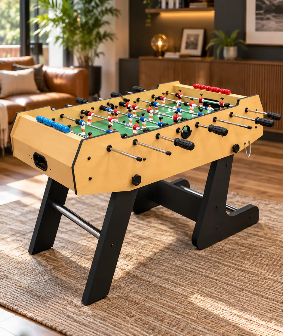 HLC 4 FT Qatlanan Stolüstü Futbol Masası Foosball – Ailəvi Əyləncə üçün - Image 2