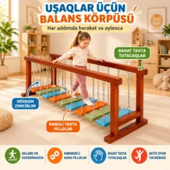 Kids Playground Complex WS-29 Uşaq Oyun Kompleksi Balans Körpüsü