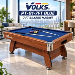 Volks PT-01-7FT Blue – 7 FT Göy Bilyard Masası